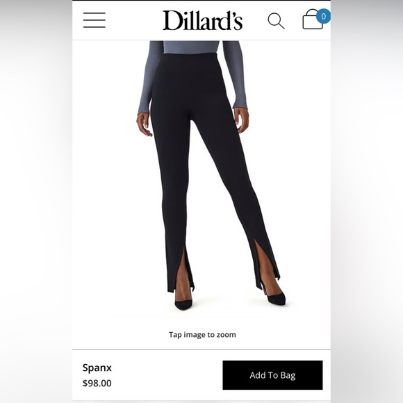 Spanx NWT perfect front slit skinny pants Women’s Size Small - Picture 11 of 11